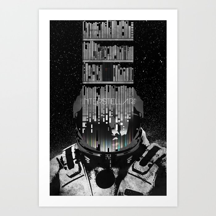 DIGITAL DOWNLOAD Black and White illustration inspired by Interstellar movie Interstellar Poster  Interstellar Wall Art  Illustration
