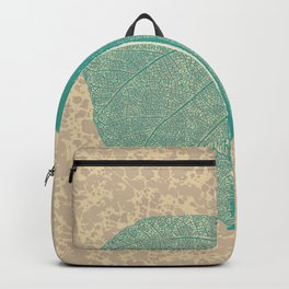 Abstract art gestual and organic, leaf structure Backpack
