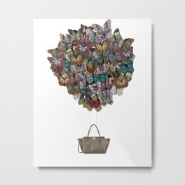 Valentino Butterfly Bag Metal Print