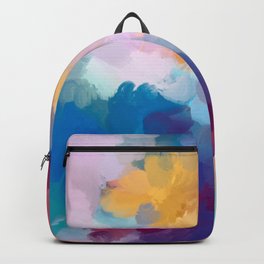 New Beginnings In Full Color | Abstract Texture Color Design Backpack
