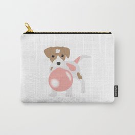 Bubble Gum Dog Blowing Bubble Carry-All Pouch