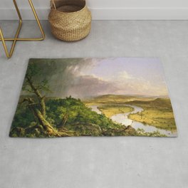 The Oxbow (Connecticut River near Northampton) by Thomas Cole Rug