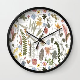 Collectors Garden Sketchbook Wall Clock