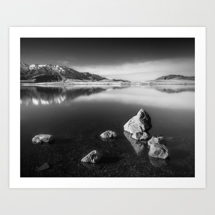 Long Exposure Black And White Landscape Art Print by Joshua Small  Photography | Society6