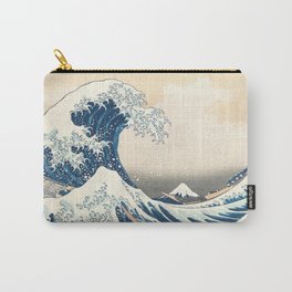 The Great Wave off Kanagawa by Katsushika Hokusai from the series Thirty-six Views of Mount Fuji Art Carry-All Pouch