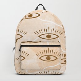 Evil Eye Pattern Backpack
