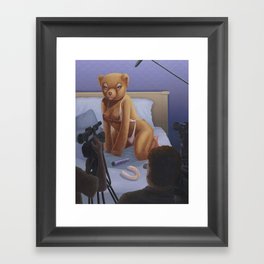 Porn Star Teddy Framed Art Print
