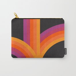 VHS Bounce Carry-All Pouch | Rainbow, Drawing, Orange, Yellowandpink, Retro, Pink, Curated, Blackandpink, Black, Vhstape 