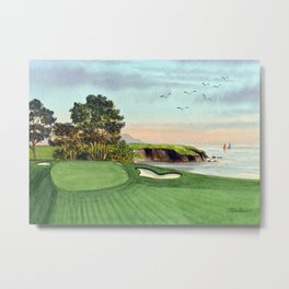 Pebble Beach Golf Course 5th Hole Metal Print