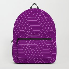Patriarch - violet - Modern Vector Seamless Pattern Backpack