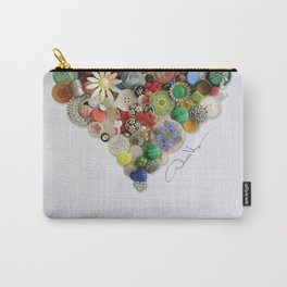 Button Heart BUTTONS GALORE Original Valentines Day Gift - Donald Verger Valentine's Art Carry-All Pouch