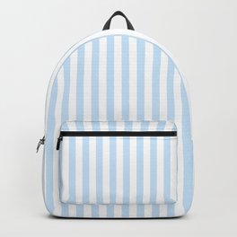 Pattens Blue Small Vertical Stripes | Interior Design Backpack