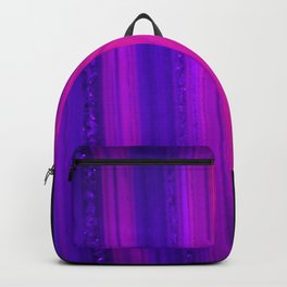 The edge of a Pink UV-glowing agate (2) Backpack