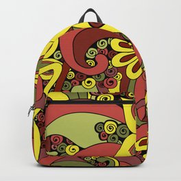 Colorful Floral Ornaments Backpack