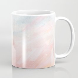 Overwhelm - Pink and Gray Pastel Seascape Coffee Mug