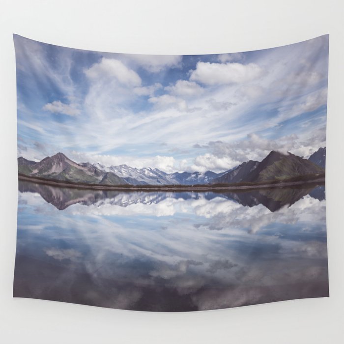 Mountain Lake Reflection - Landscape and Nature Photography Wandbehang