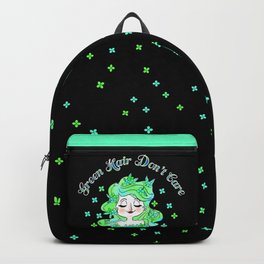 Green Hair Don't Care Backpack