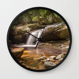 River Bach Long Exposure Atmospheric Water Nature Rock Landscape Wall Clock