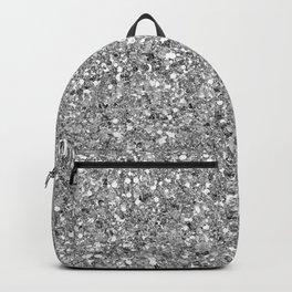 Glitters and Glitz Silver  Backpack