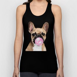 French Bull Dog with Bubblegum #02 Tank Top