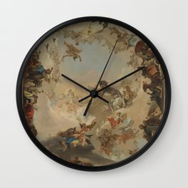 Allegory of the Planets and the Continents by Giovanni Battista Tiepolo Wall Clock