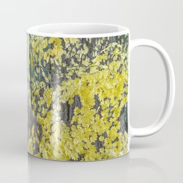 A Splay of Fall Leaves on a Forest Trail Coffee Mug