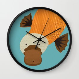 Whimsy Platypus Wall Clock