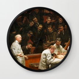 The Agnew Clinic, Portrait of Dr. Hayes Agnew, 1889 by Thomas Eakins Wall Clock