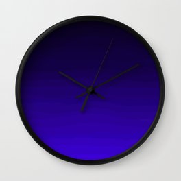 Deep Dark Indigo Ombre Wall Clock