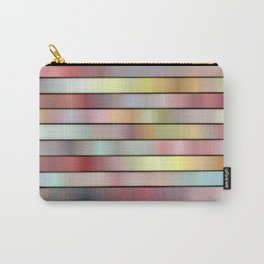 Stripes in muted colors digital abstract  Carry-All Pouch