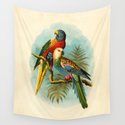 Vintage Parrots Wandbehang