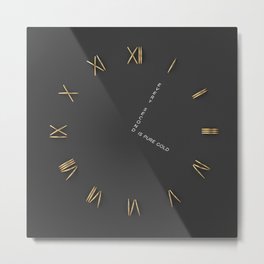 Time is Gold Metal Print