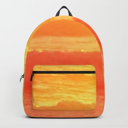 Wornout Sunny SUNSET Beachscape WAVES Backpack