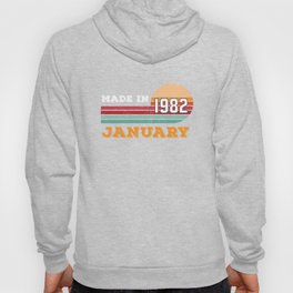 40th Birthday Outfits For Women January Made 1982 Hoody