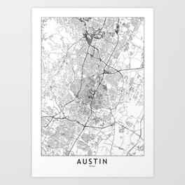 Scandinavian Map Black /& White Map Modern Map Poster City Map Austin Urban Art Austin Map Poster Austin Street Map Street Map Decor