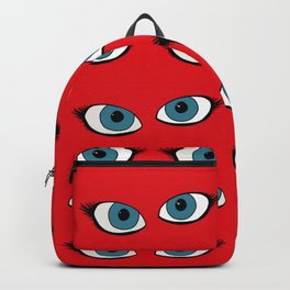 Blue eyes pattern Backpack