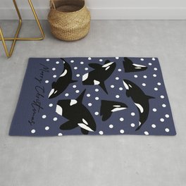 Arctic Animals Collection- Orcas Rug