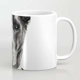 Black dog portrait ... Coffee Mug