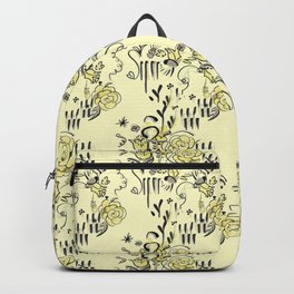 Storybook Kitsch Floral Pattern Backpack