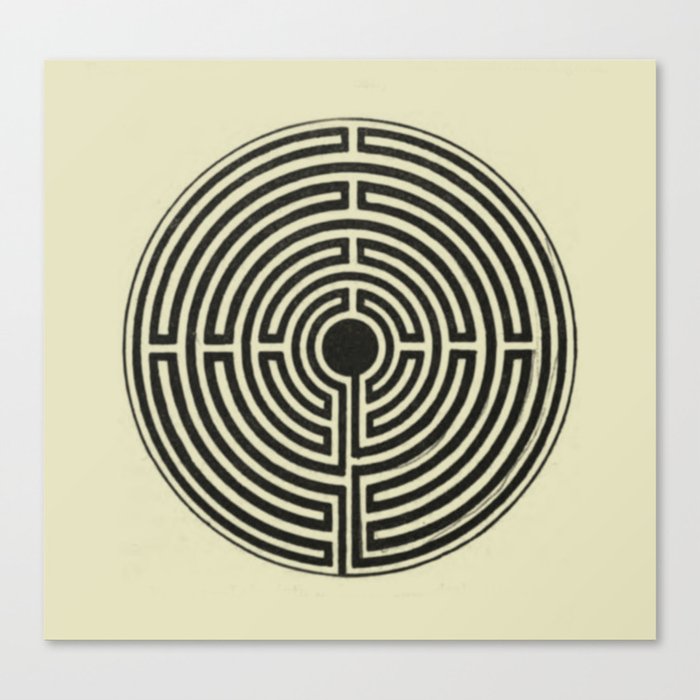 Labyrinth Leinwanddruck