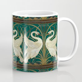 Walter Crane's Swan, Rush, Iris Coffee Mug