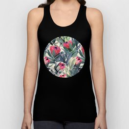 Painted Protea Pattern Tank Top