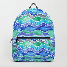 Ocean Pattern - Dolphin Backpack