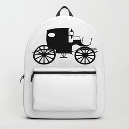 Old Carriage Silhouette Backpack