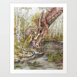 The Dragon's Sister Art Print