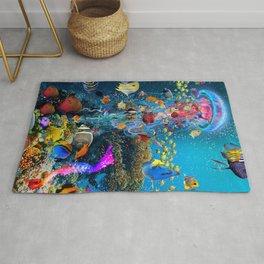 Electric Jellyfish at a Reef Rug