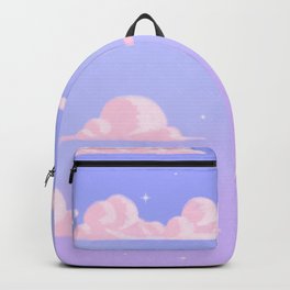 Pink Clouds Purple Sky Lo Fi Backpack