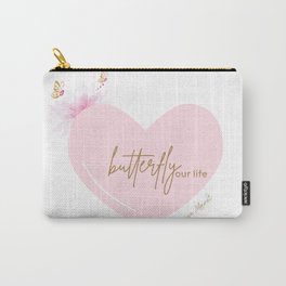 BUTTERFLYour LIFE Heart Carry-All Pouch