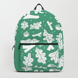 Abstract oak forest pattern Backpack
