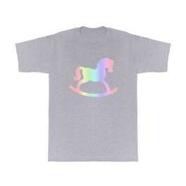 Pastel Rocking Horse Silhouette  T Shirt